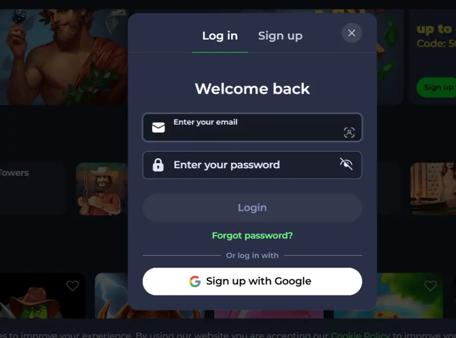 River spin casino login